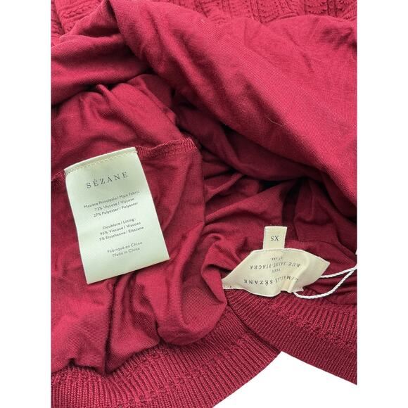 Sézane 'Aphrodite' Red Viscose Dress Size XS - Picture 4 of 4